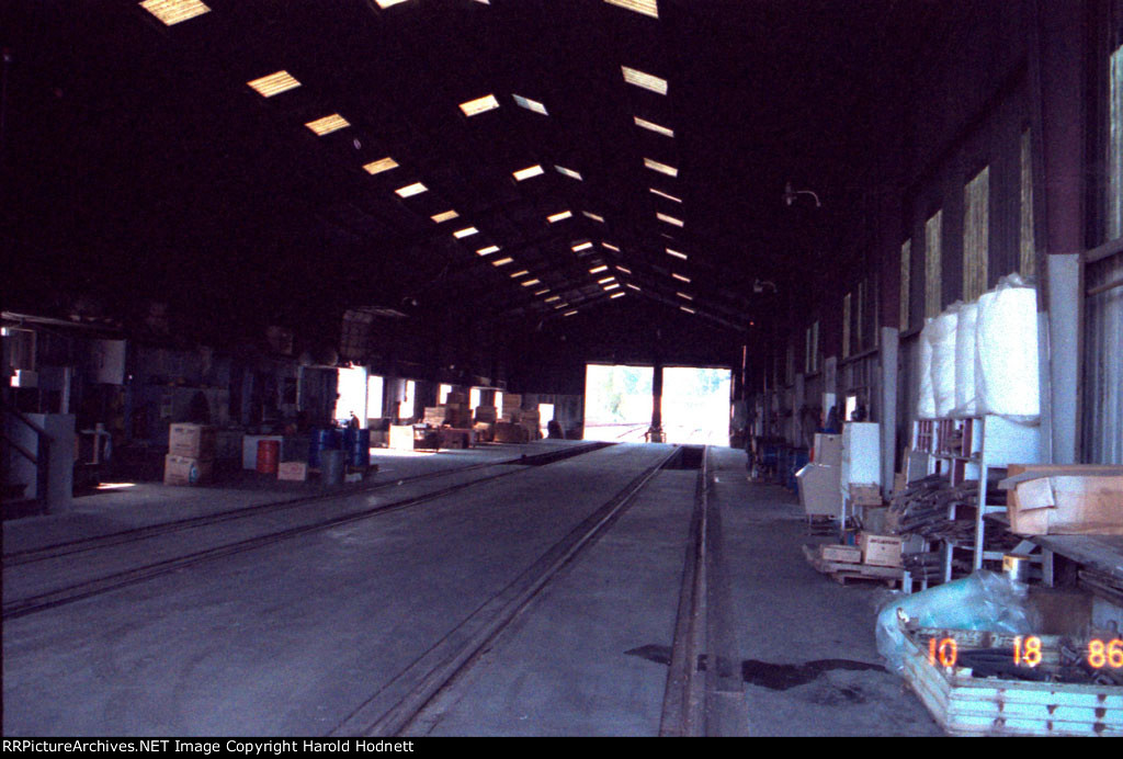 The interior of the NS engine house 